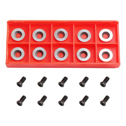 ya 16 Efficient Ci3 Carbide Insert Cutters 10pcs Round 12mm x 2 5mm 30 Degree Tools
