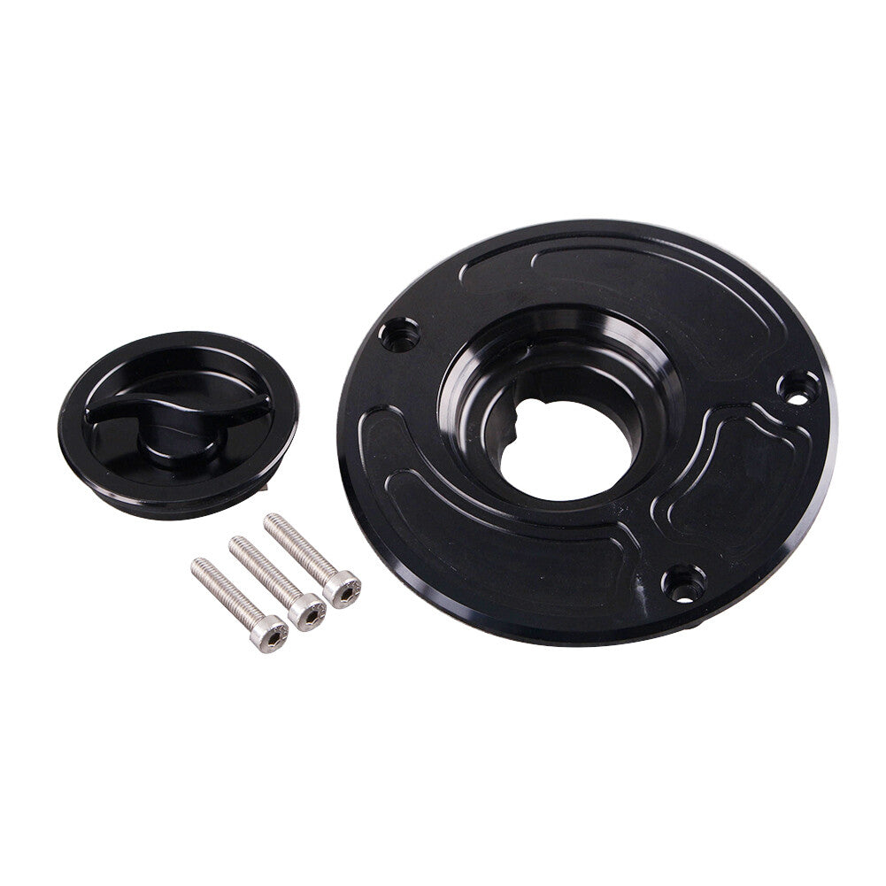 ya 5 8.7 CNC Fuel Gas Tank Cap Cover for Kawasaki 2003-2006 Z1000 2002-2005 ZZR1200 Black