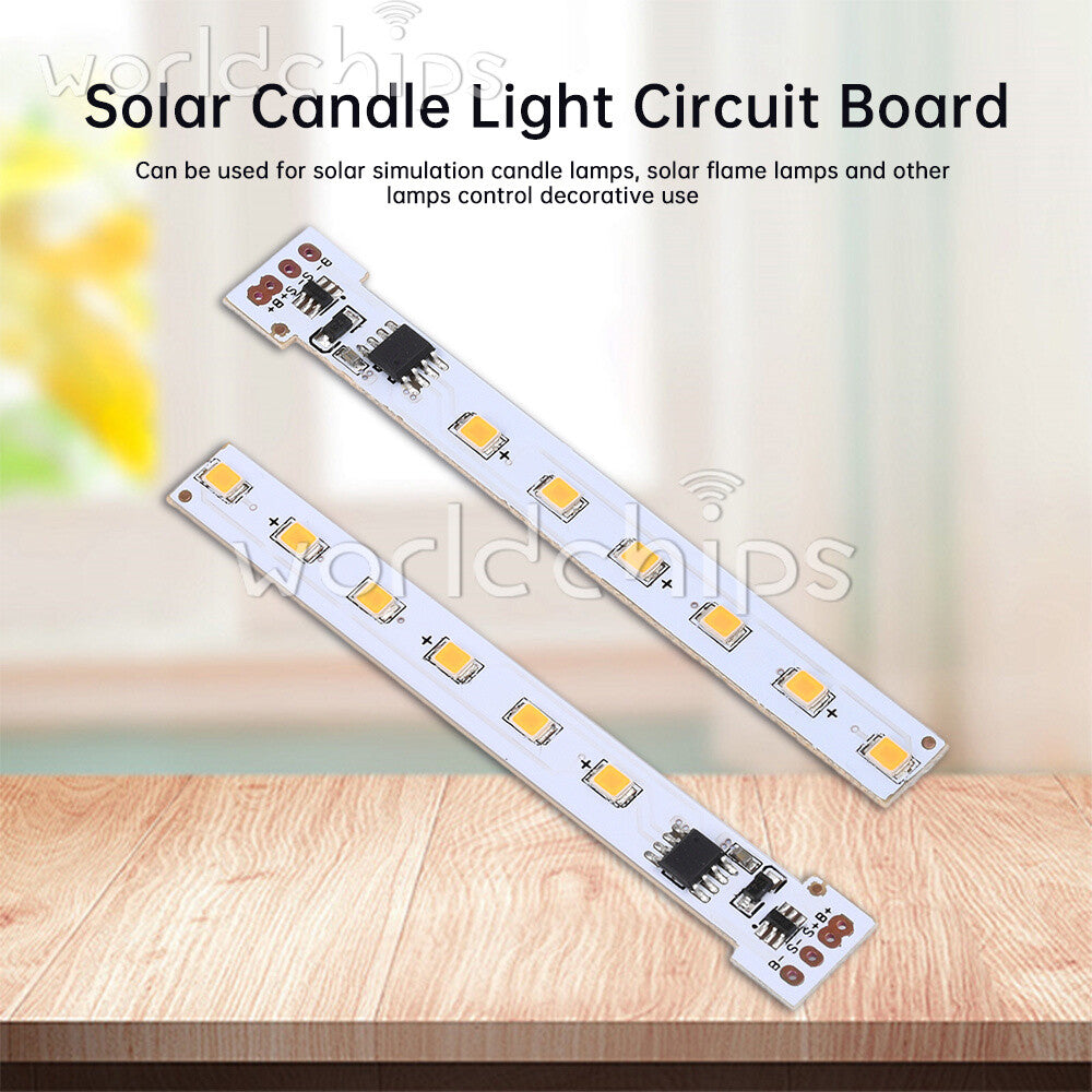 ya 14 12 LED 1.2V Solar Flame Light Control Board Solar Candle Lamp Circuit Board New