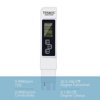 ya 26 3 In 1 TDS EC PPM Multifunctio l Water Quality Meter Tester Pen LCD Display