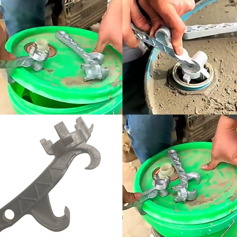 ya 14 Multifunction Metal Bucket Opener Pail Paint Barrels Lid Can Opener Opening Tool