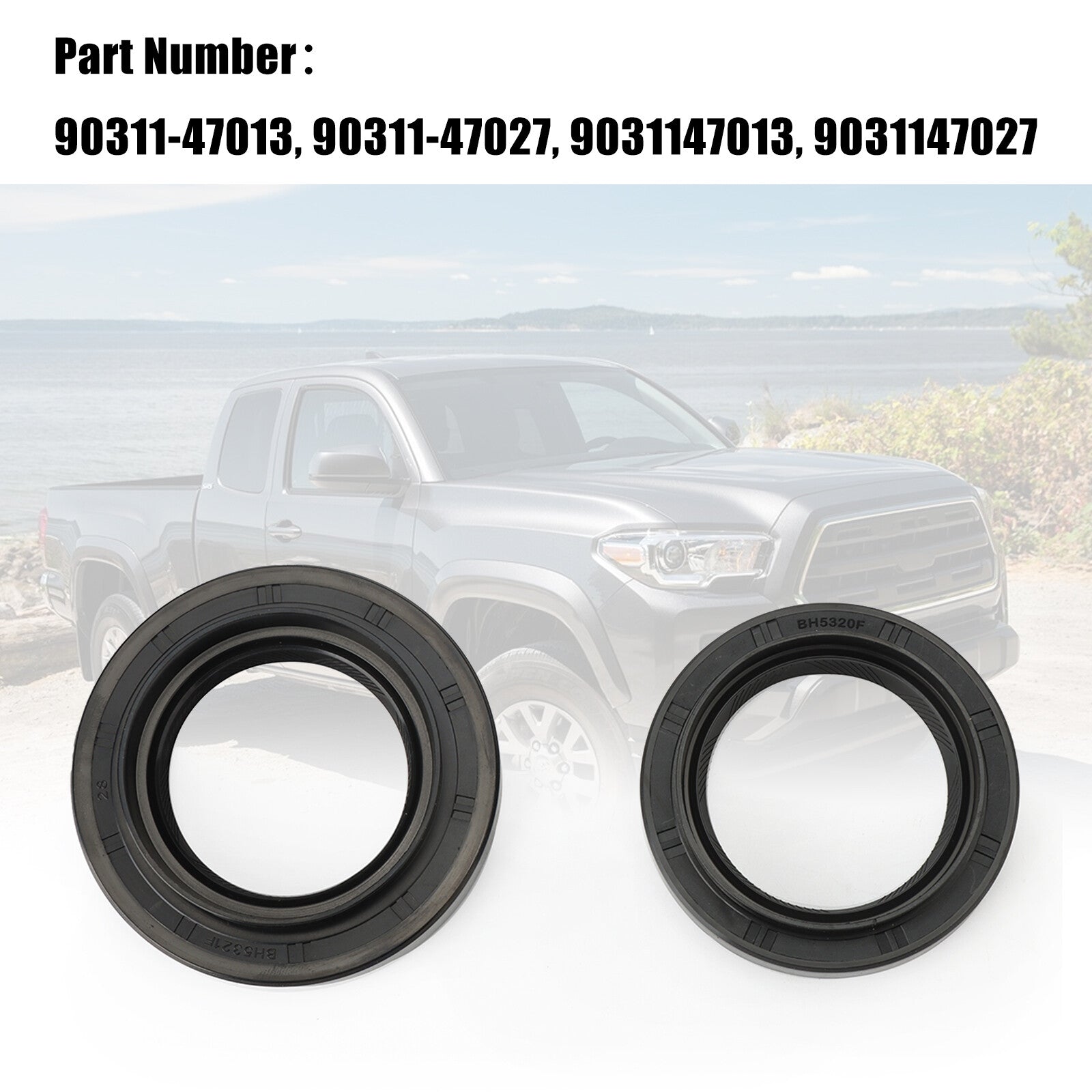 ya 5 8.7 Left+Right Front Drive Shaft Output Oil Seal for Toyota Tacoma for Lexus 90311-47013