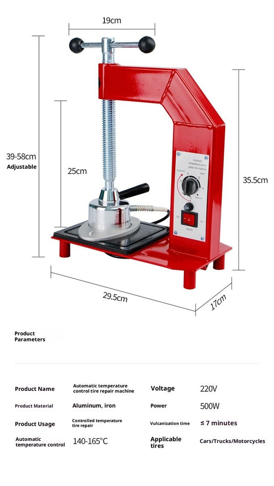ya 26 Temperature-Controlled Vulcanizing Machine for Repairing Large and Tires 220V