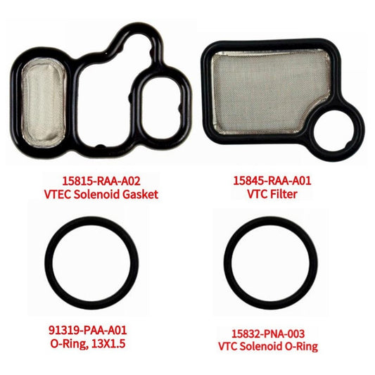 ya 9 6.4 Solenoid Spool Valve Gasket 15815-RAA-A02 15832-PNA-003 15845-RAA-A01 4Pcs