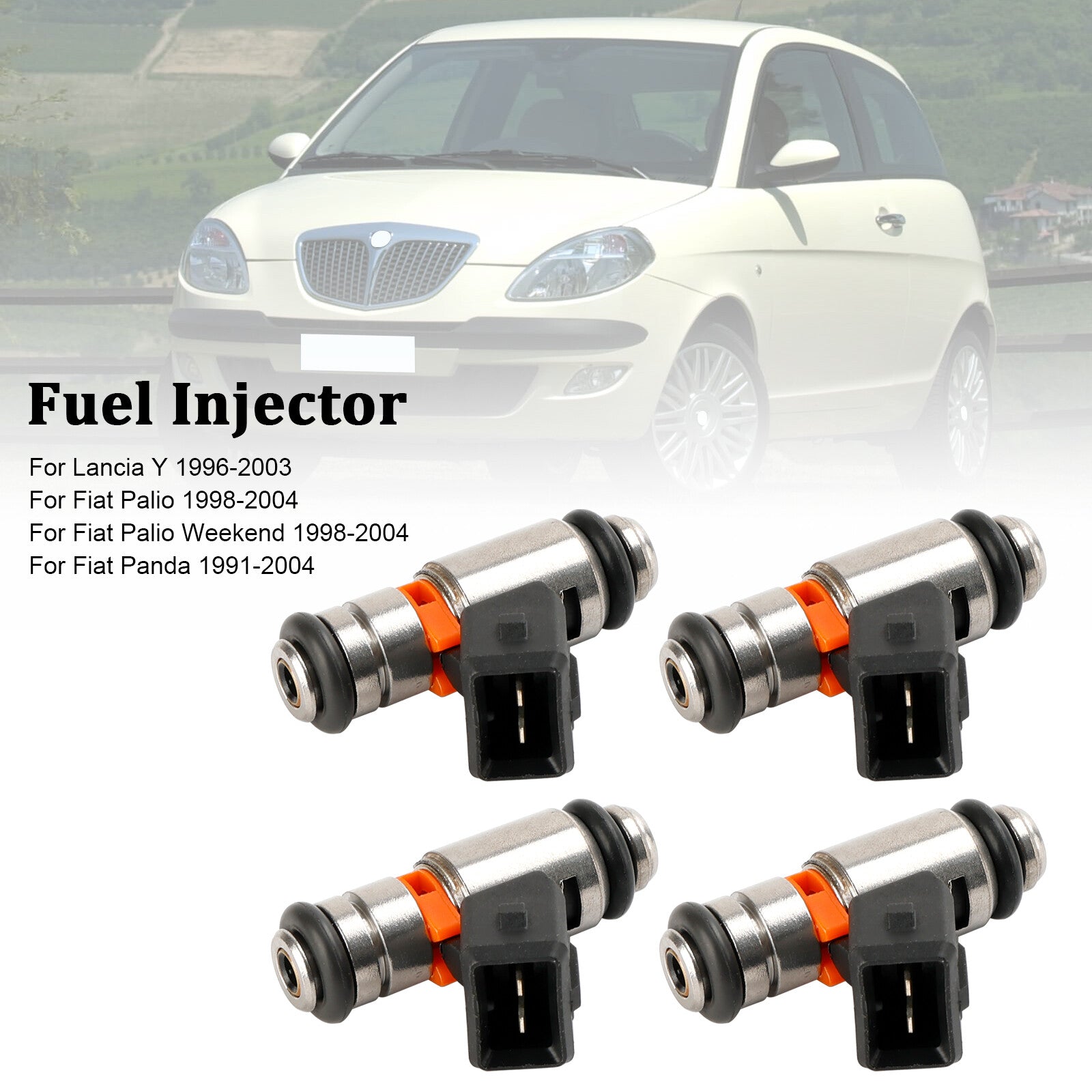 ya 1 8.5.1 4PCS Fuel Injector IWP095 for Fiat Punto 1.4L 2007-2009 for Fiat Palio 1.6L