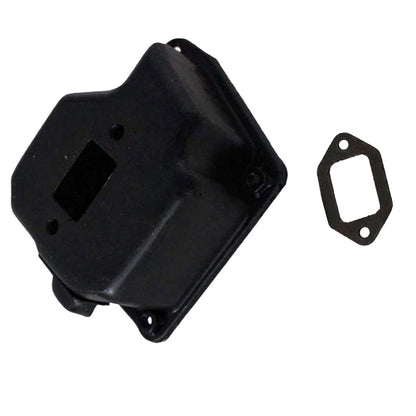 ya 17 Exhaust Silencer Kit With Gasket Cooling Plate Screws For 034 036 MS340 MS360
