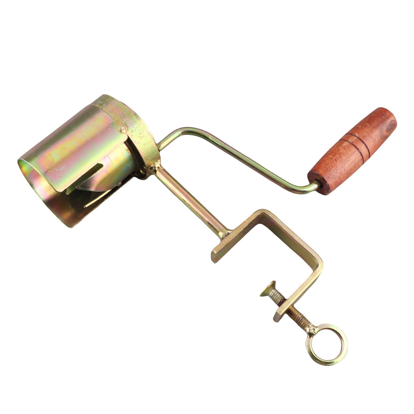 ya 26 Hand Crank Corn Thresher Efficient Peeling Firm Clamping Comfortable Wood