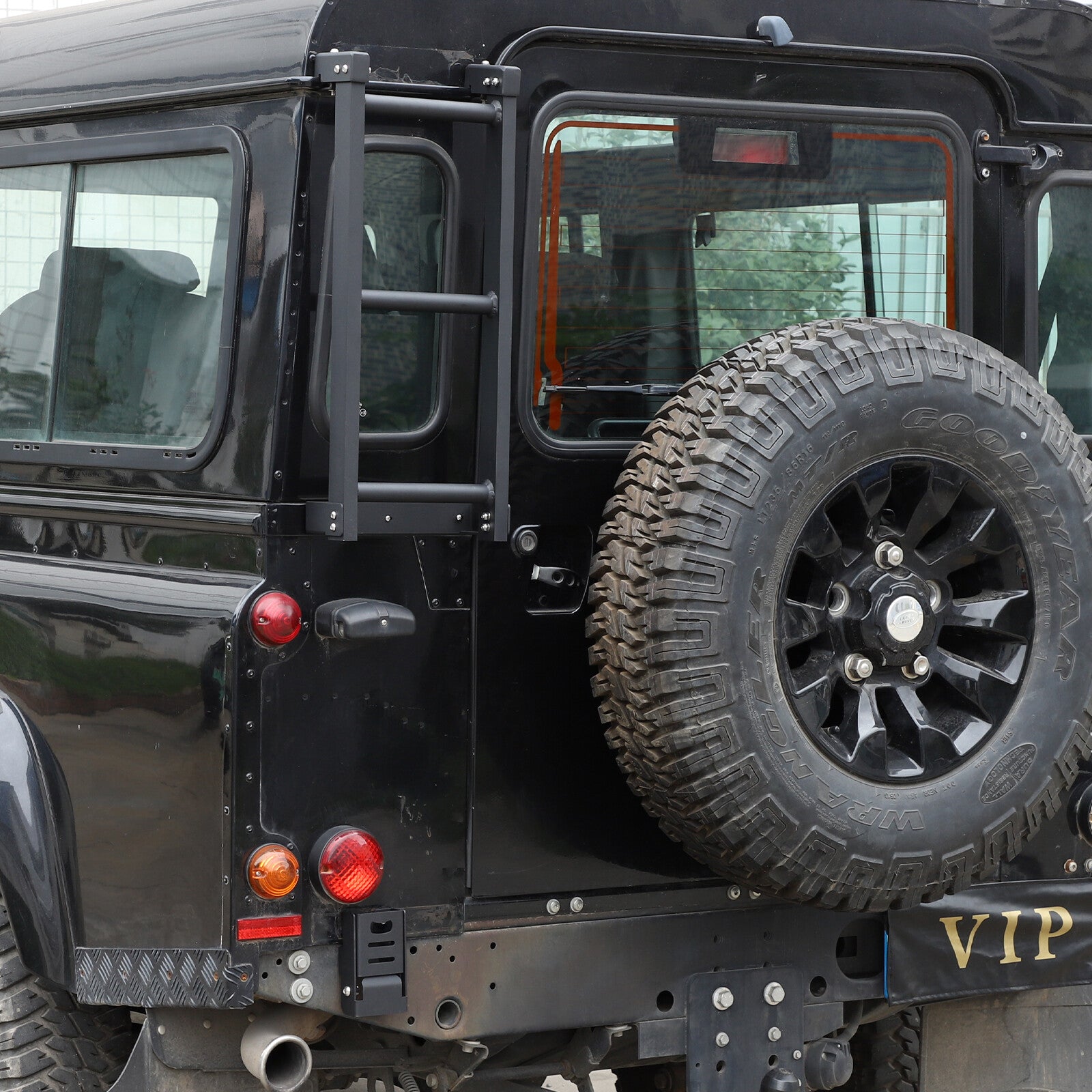 ya 5 8.7 Tailgate roof ladder climbing basket for for Land Rover for Defender 90 110 2004-2018
