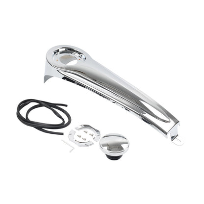 ya 5 8.7 Stretched Dash Fuel Gas Tank Console Panel for Harley Touring Baggers 1986-2007