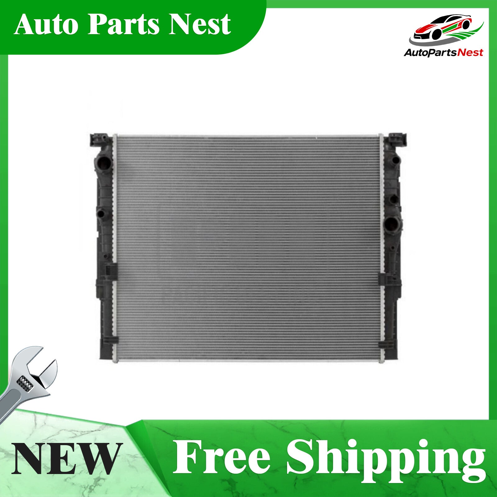 ya 27 7.20 For 2017-2019 for BMW 740E, 2016 for BMW 750I, Plastic/Aluminum, Engine Coolant Radiator