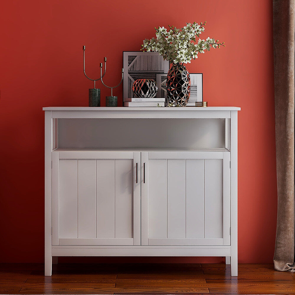 ya 28 Storage Sideboard & Buffet Server White Cabinet for Kitchen/Living room