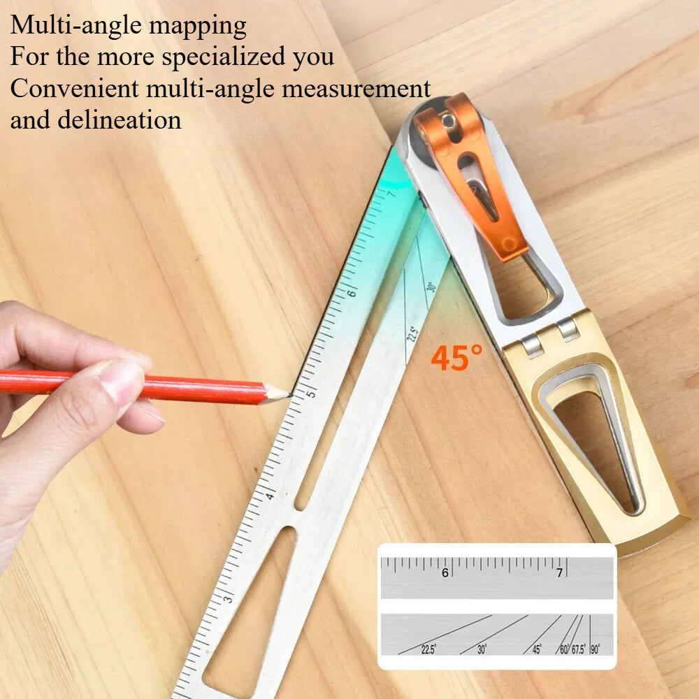 ya 14 Woodworking Right Angle Ruler Heavy Duty Accuracy Stainless Steel 90 De 45¡«