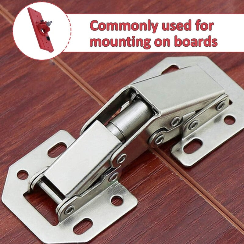 ya 17 Woodworking 35mm Hinge Hole Drilling Guide Locator Hinge Drilling Jig Drill Bits