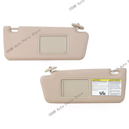 ya 5 8.7 for Toyota Tacoma 2005 - 14 Interior Sunshade Beige Visor with Mirror