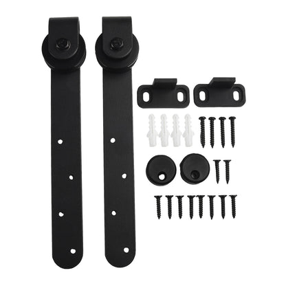 ya 14 Sliding Barn Door Hardware Kits For Cabinet Doors Rail Set Smooth Silent