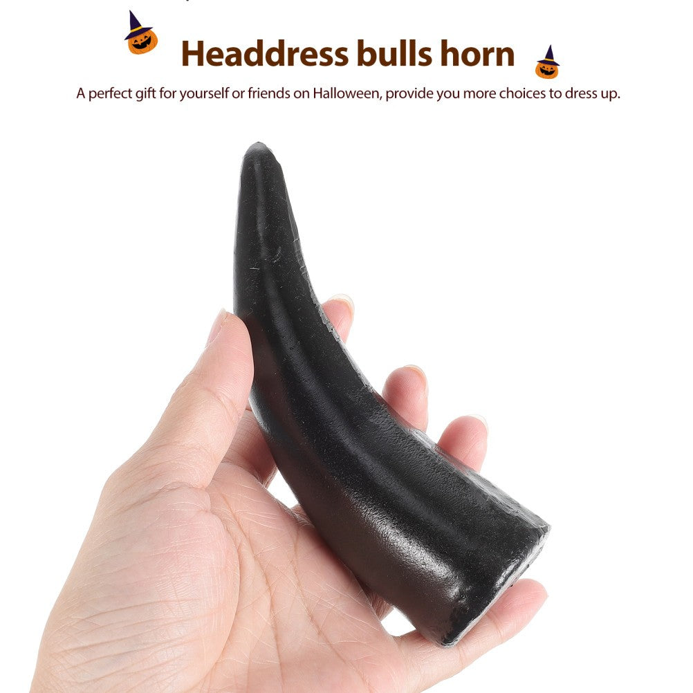 ya 5 8.7 Horn Headband Bride Horns Costume Accessory Bull Cosplay Ox Fake Bulls