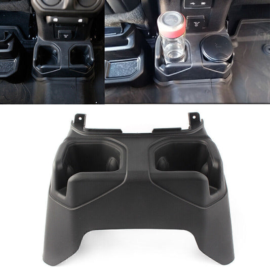 ya 4 6.21 Rear Floor Console Cup Holder for Jeep for Wrangler JL 2018-2023 6BN67TX7AC