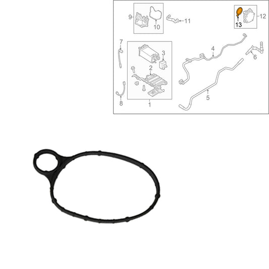 ya 11 6.5 Fit for 2012-2019 for Ford Explorer 2.0L 2.3L L4 Vacuum Pump Gasket Rubber Black New