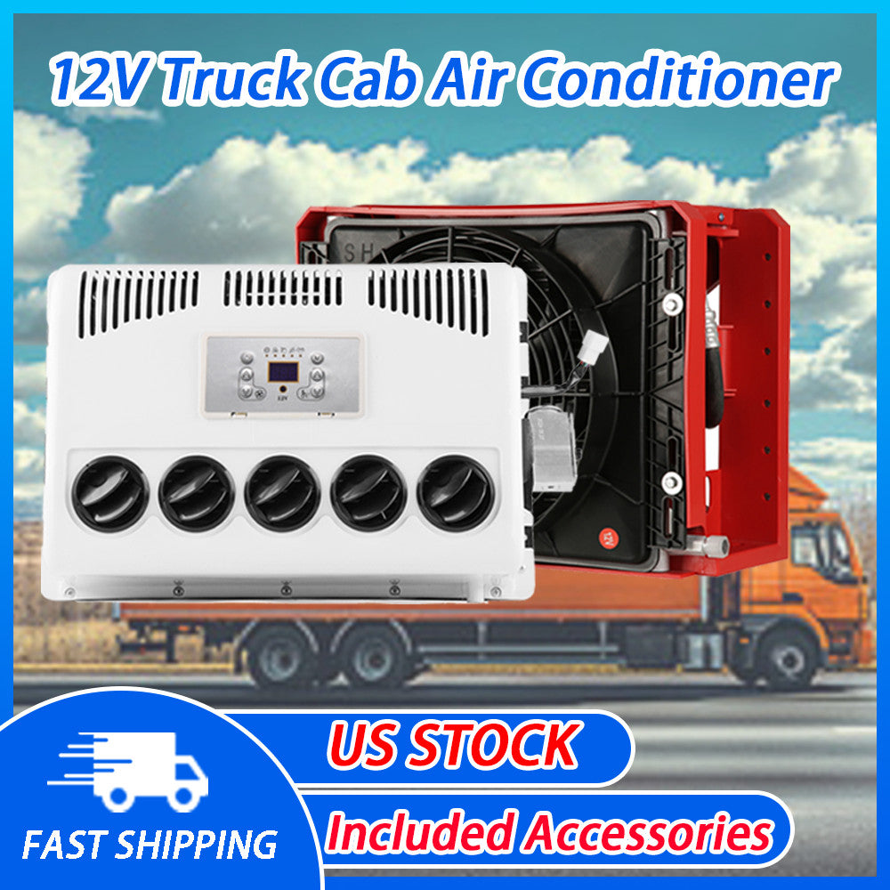 ya 1 7.7 12V Truck Cab Engineering Vehicle Universal Air Conditioner New Energy Split A/C