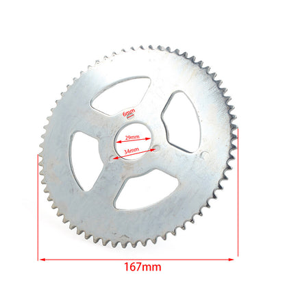 ya 5 8.7 T8F 64T 29mm Rear Chain Sprocket Fit 47cc 49cc for Mini Moto ATV Quad Pocket Bike
