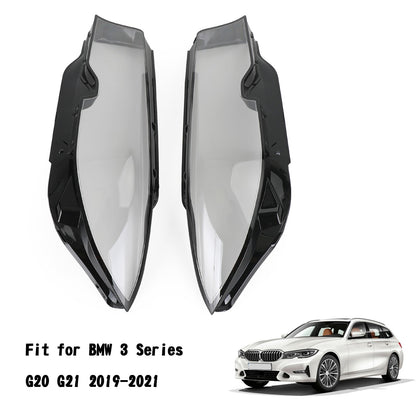 ya 1 8.12 baidi Left +Right Headlight Lens Plastic Cover Shell For 3 G20 G21 19-21