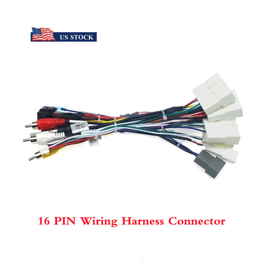 ya 2 6.26 for Nissan Android Stereo for Audi o Cable Adapter 16PIN Power Cable Harness w/Canbus