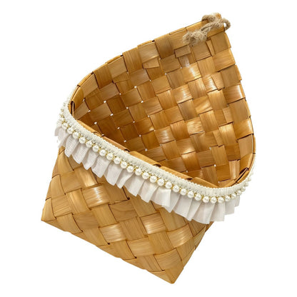 ya 14 Woven Flower Basket Decorative Wall Baskets Rustic Hanging Willow