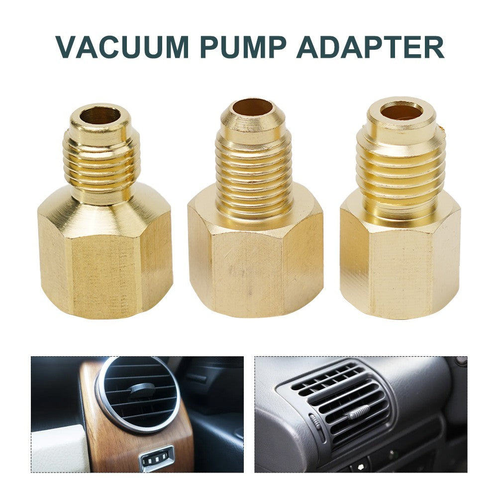 ya 16 Vacuum Pump Adapter Brass For R134a Hvac Pump R12 R22 R410a Straight Vacuum