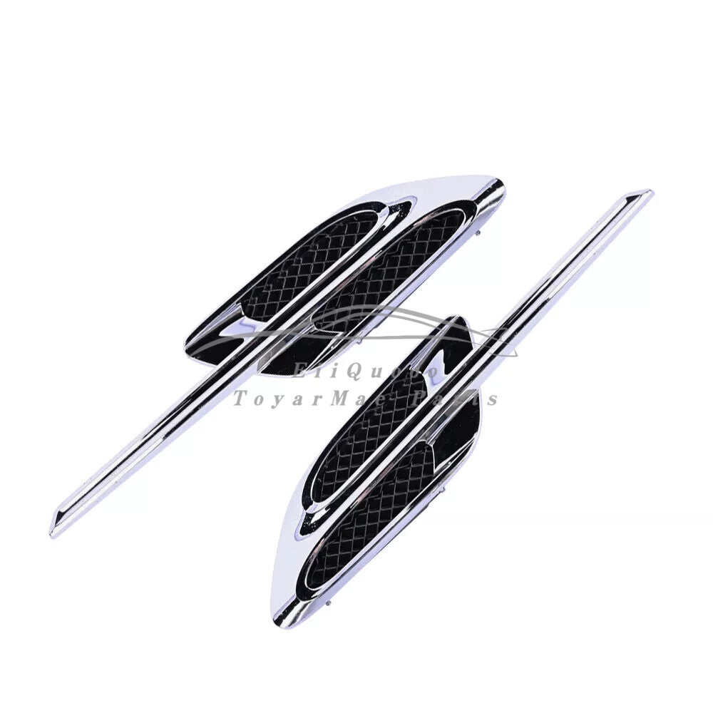 ya 7 6.10.3 for for Bentley GT Fender Air Vent Grille Chrome 3W3821273B 3W3821274B
