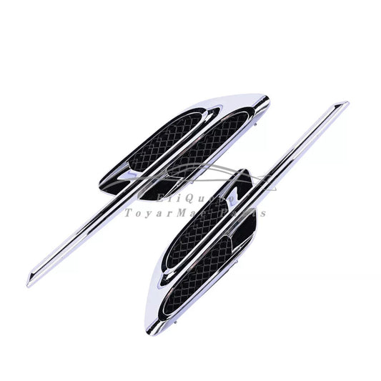 ya 7 6.10.3 for for Bentley GT Fender Air Vent Grille Chrome 3W3821273B 3W3821274B