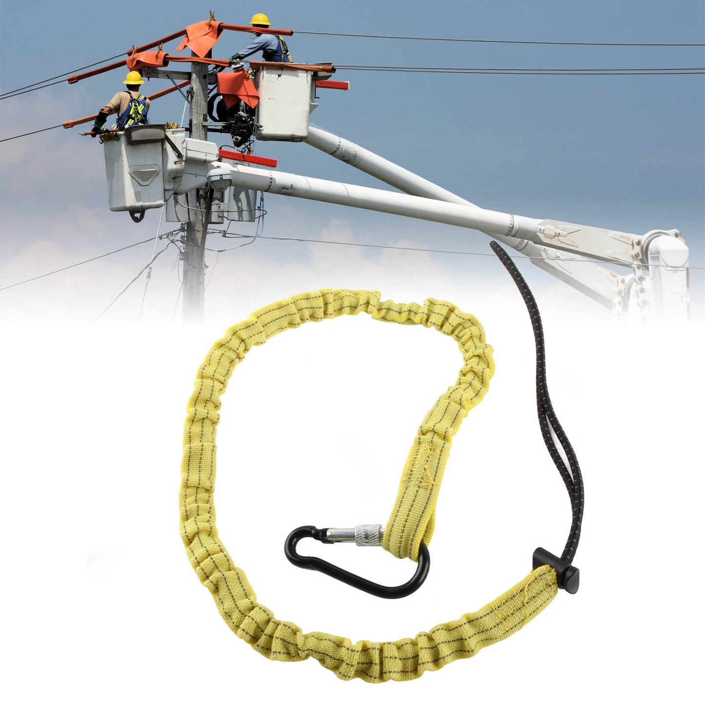 ya 26 Yellow Tool Safety Tether Nylon Tool Lanyard Climbing Rope With Ordi ry