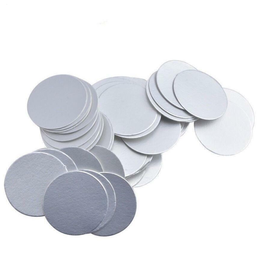 5000pcs For induction sealing 59mm plactic laminated aluminum foil lid liners