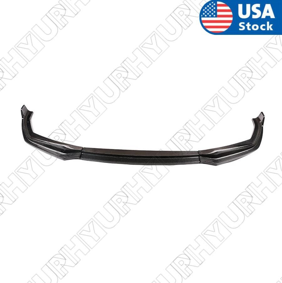 ya 4 6.17 Gloss Carbon Fiber Look Front Lip Splitter For 2019-2021 for BMW 3 Series G20 G28