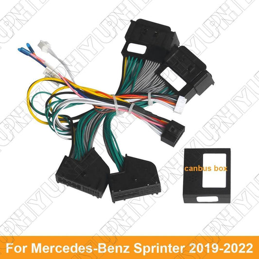 ya 2 6.26 16 Pin Wiring Harness Adapter w/ Canbus Box for Mercedes-Benz Sprinter 2019-2022