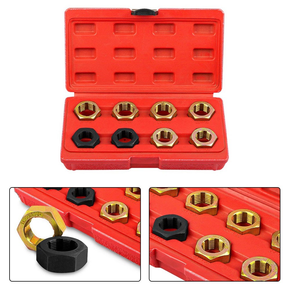 ya 14 Convenient Storage and Transport Axle Spindle Rethreading Tool Set with Case
