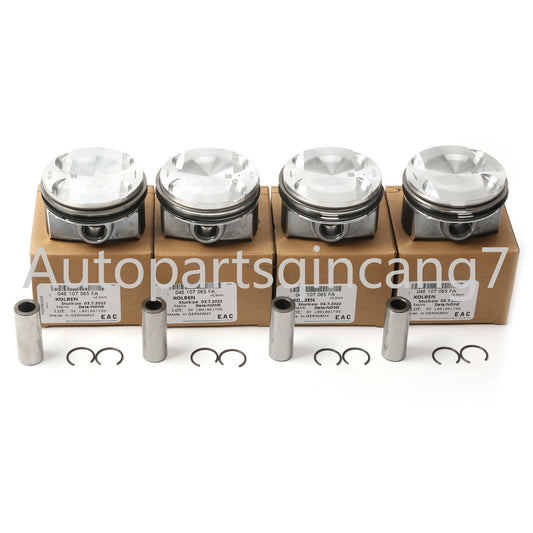 ya 3 6.25.2 Pistons & Rings Fit for VW for Golf for JETTA for Tiguan for Audi A3 A4 1.4TSI EA211 04E107065HM