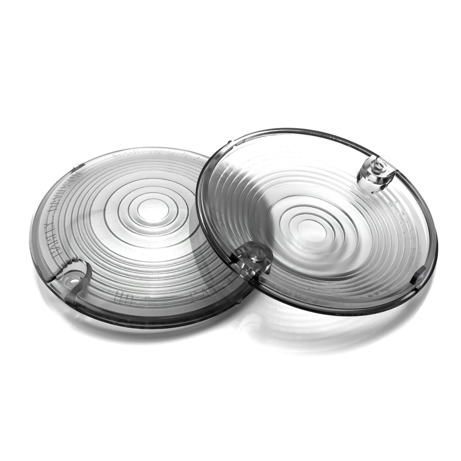ya 5 6.16.2 2x Turn Signal Light Smoked Flat Cover for Harley-Davidson Road Electra Glides