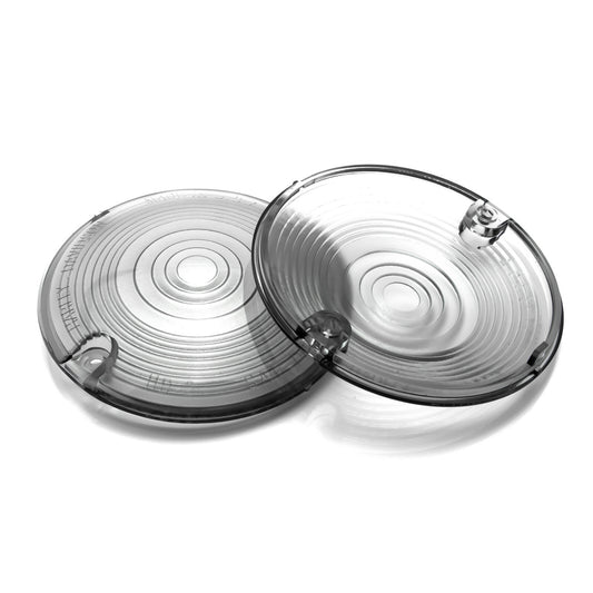 ya 5 6.16.2 2x Turn Signal Light Smoked Flat Cover for Harley-Davidson Road Electra Glides