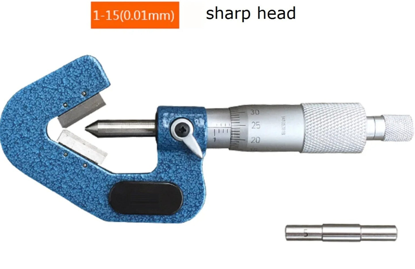 1-15MM3 Groove Tip Fluted Micrometer V-anvil Measure Outer Tap Top Diameter