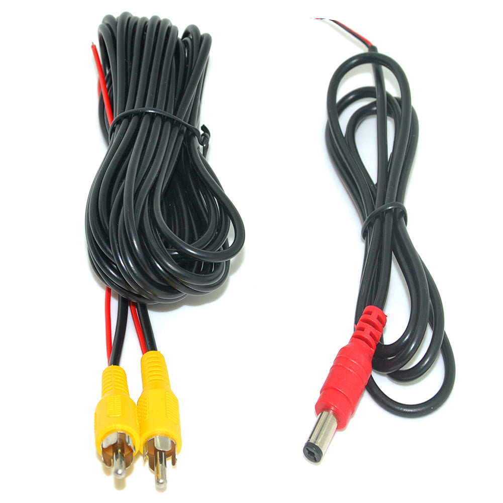 ya 5 8.7 6M Trigger RCA Video Cable with Power Line For Car Rear View Camera Monitor DVD