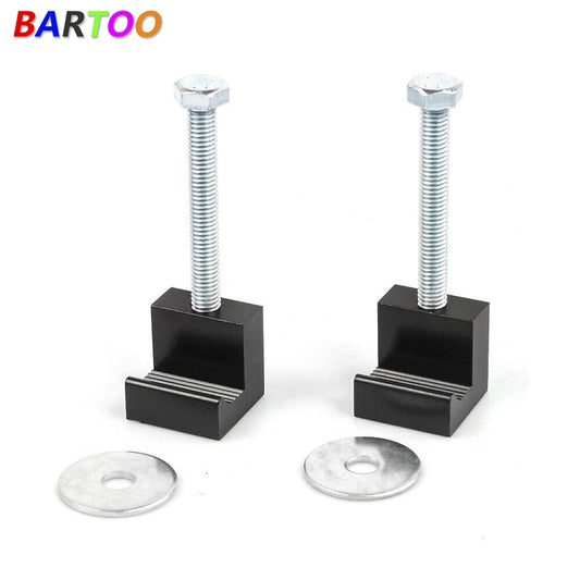 ya 8 5.27 Clamp Tiedown Truck Tool Box Mount J Hook Toolbox Pickup Pair Rail Mounting Kit