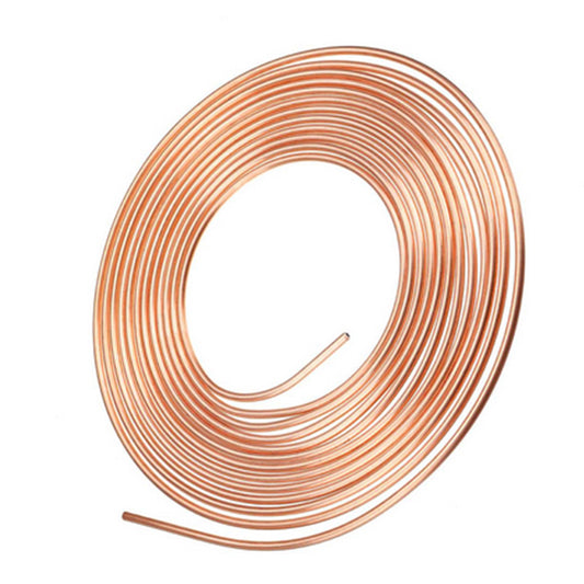 ya 10 5.28.3 Copper Nickel Brake Line Tubing Kit 3/16 OD 25 Foot Coil Roll W/Fittings