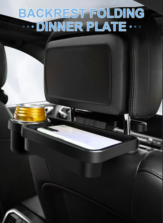 ya 4 6.21 Foldable Car for SEAT Back Tray Desk Cup Holder For Drink Food Work Table Holder