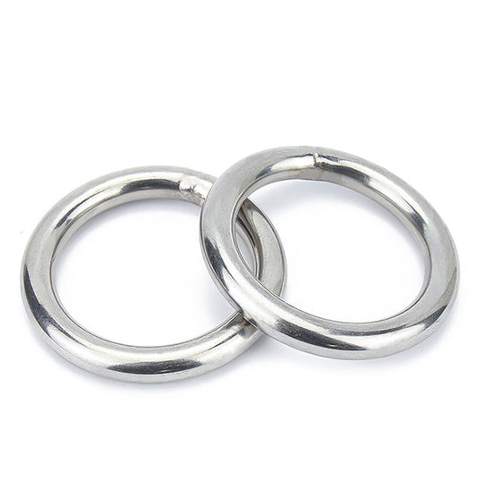 Stainless Steel Round Rings Heavy Duty Solid Metal O Ring Welded Smooth 15~140mm