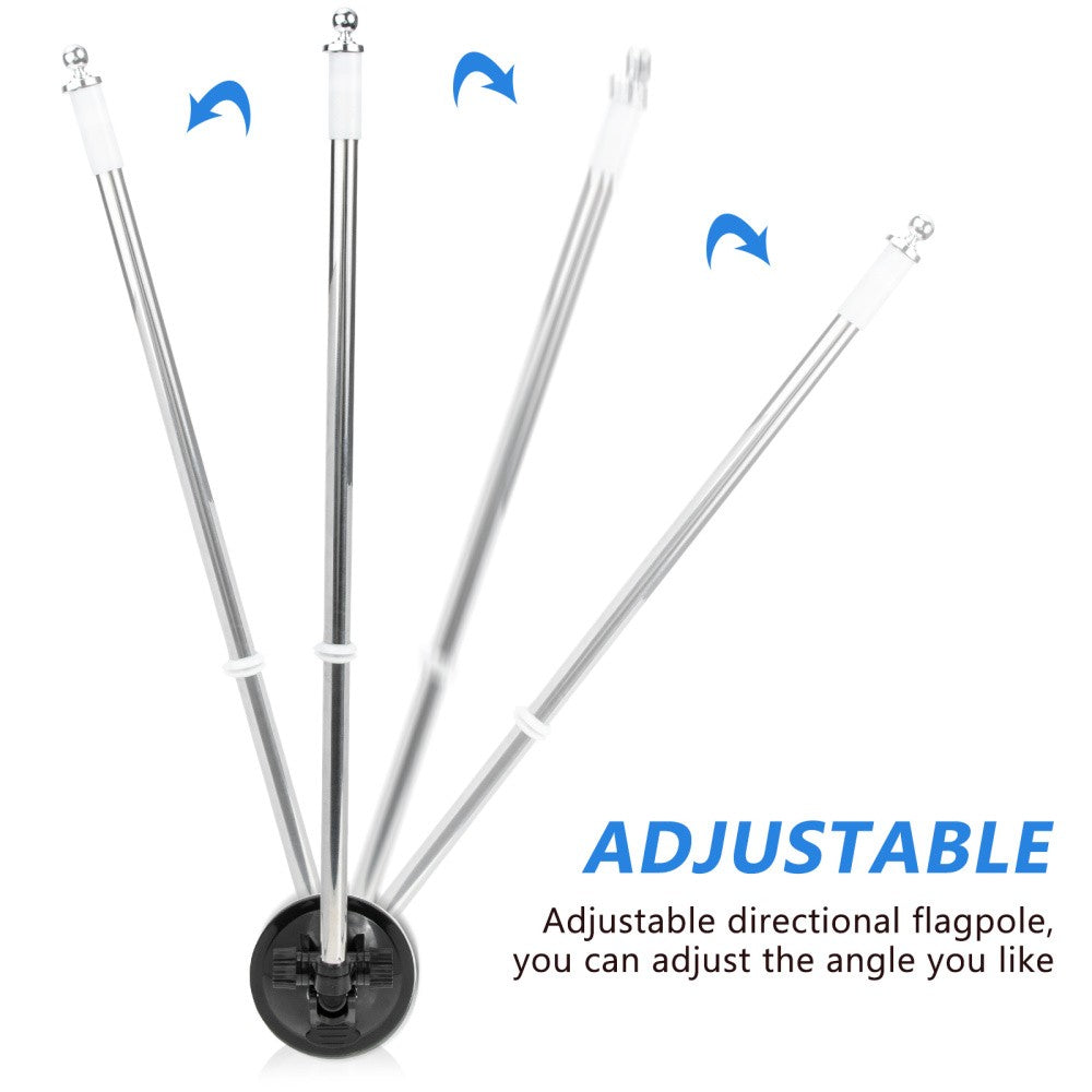 ya 5 8.7 Flag Pole Holder for Car Mount Suction Cup Flagpole Multipurpose for MAN Travel