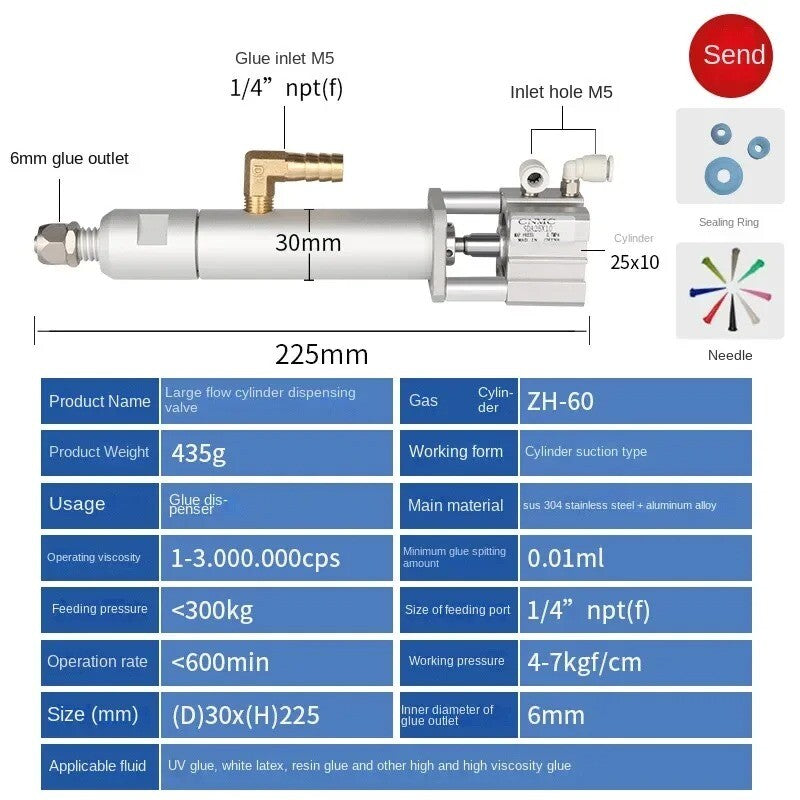 ya 26 7.28.3 Suction Dispensing Valve High Flow Silicone Dispensing Dispensing Valvea