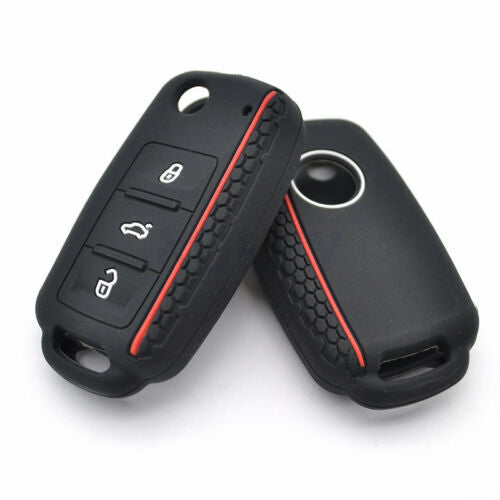 ya 5 8.7 Key Case for VW POLO for Bora Beetle for Tiguan for Passat for Golf Silicone Remote Fob Cover