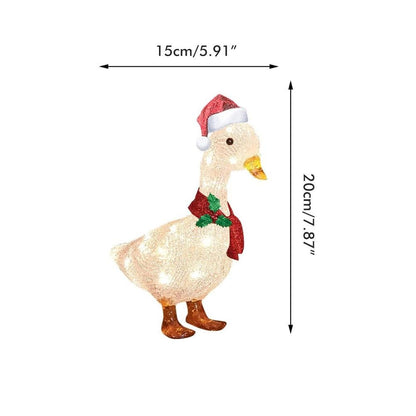 ya 14 Metal Light Duck With Scarf Waterproof For Courtyard Patio