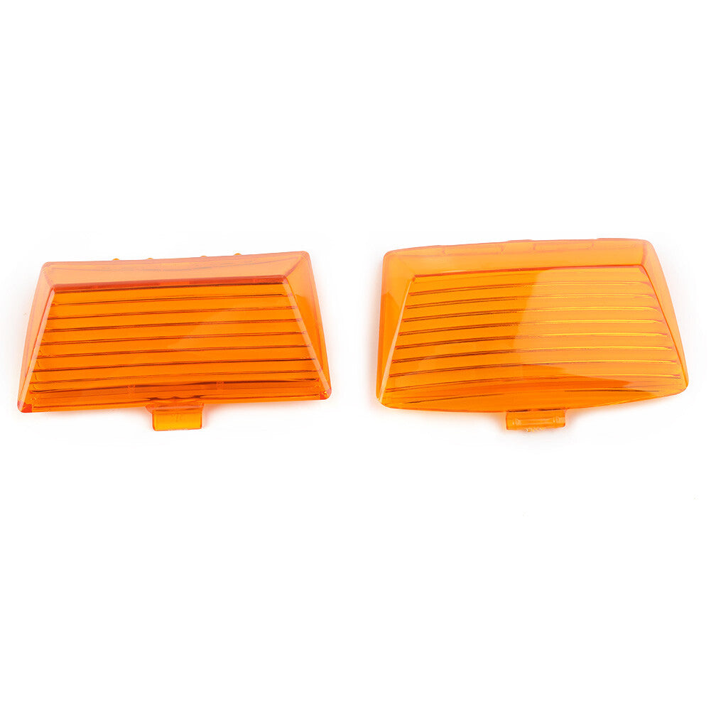 ya 5 8.7 Amber Fender Tips Light Lens Cover Fit for Harley Touring Electra Glide FLHT Dyna