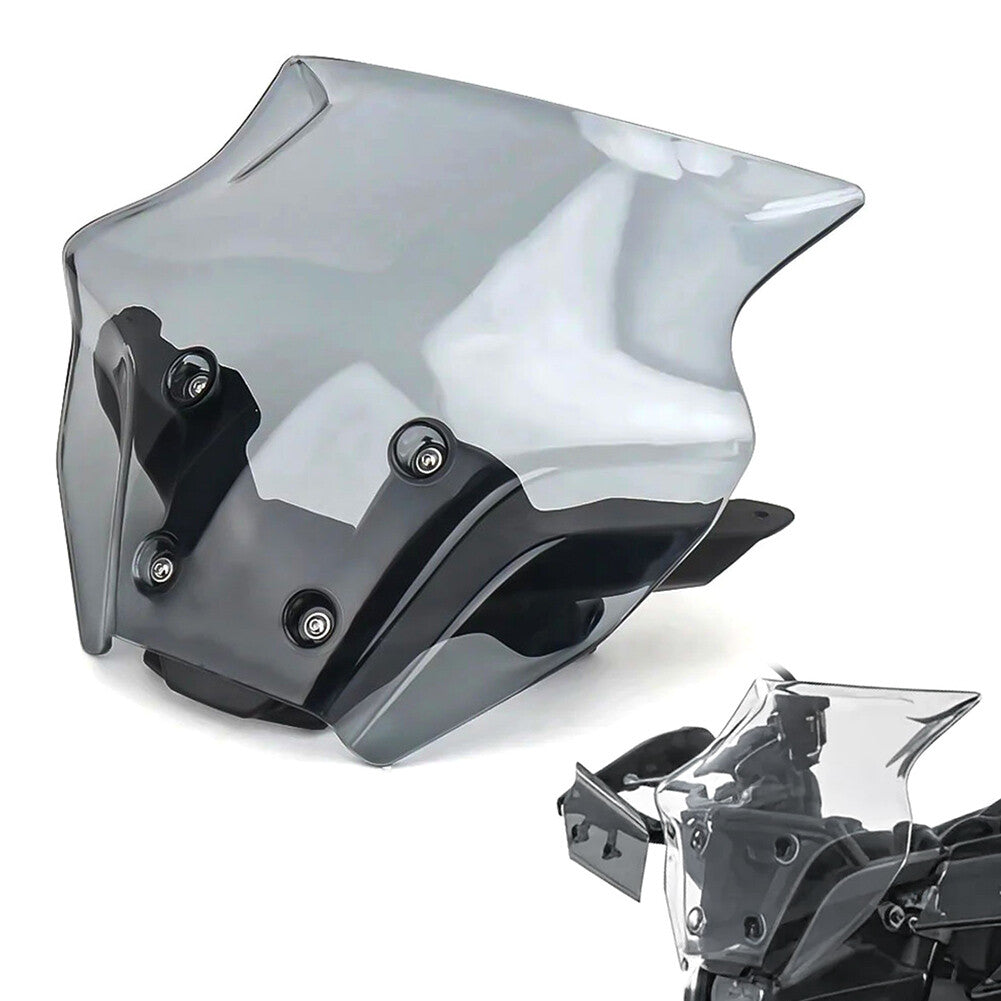 ya 4 6.21 Grey Wind Deflector Windshield Bracket Windscreen for Yamaha MT-09 MT09 2024
